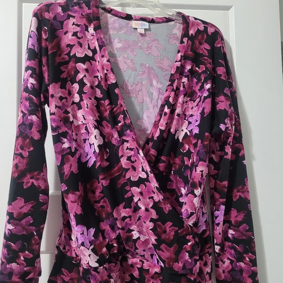 LuLaRoe Rebecca Wrap Top - Picture 1 of 4